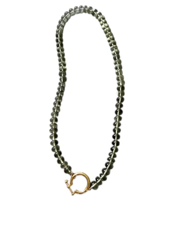 Green Amethyst (Prasiolite) Large Necklace